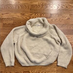 moon & madison Cream Cowl Neck Sweater